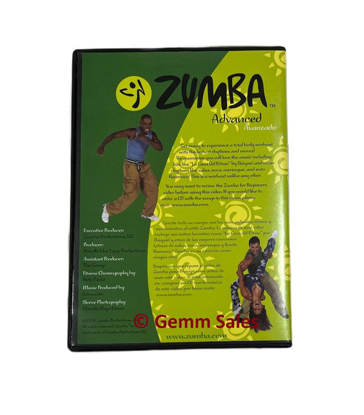 Zumba Fitness Advanced DVD 2004 Gemm Sales Company